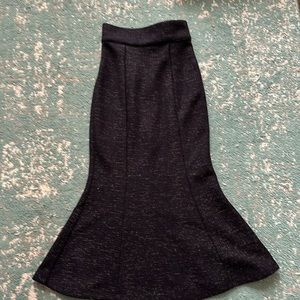 Unique Vintage Black Pencil Skirt